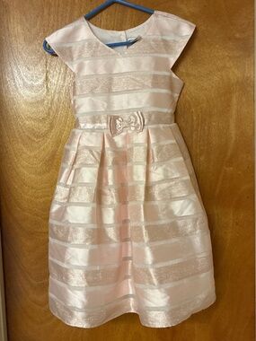 Jona Michelle pink and pink metallic stripe Dress Party Special Occasions